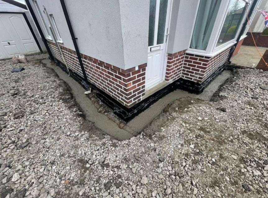 Foundations & Damp project completed by M&H Home Improvements