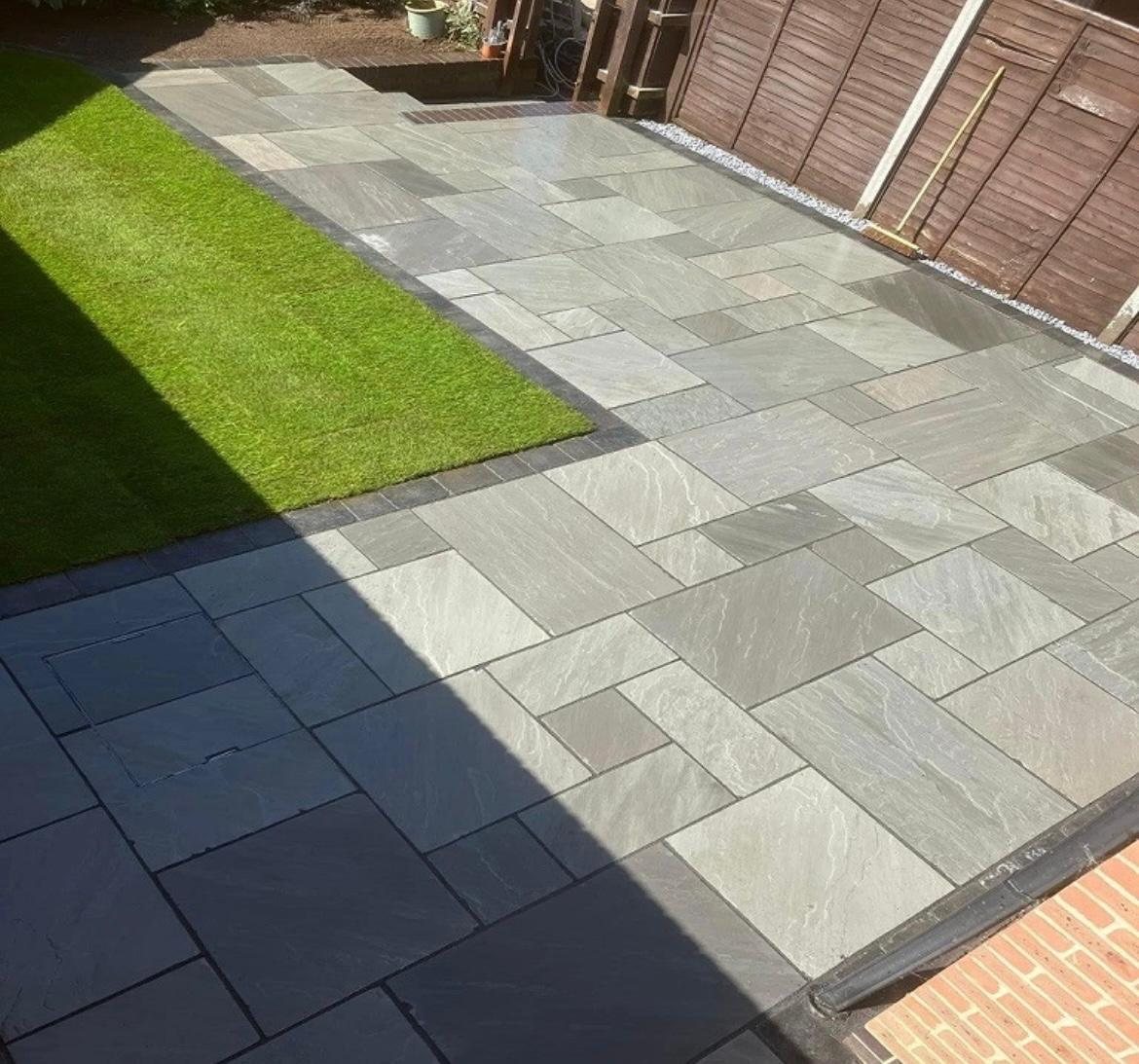 Patios project completed by M&H Home Improvements