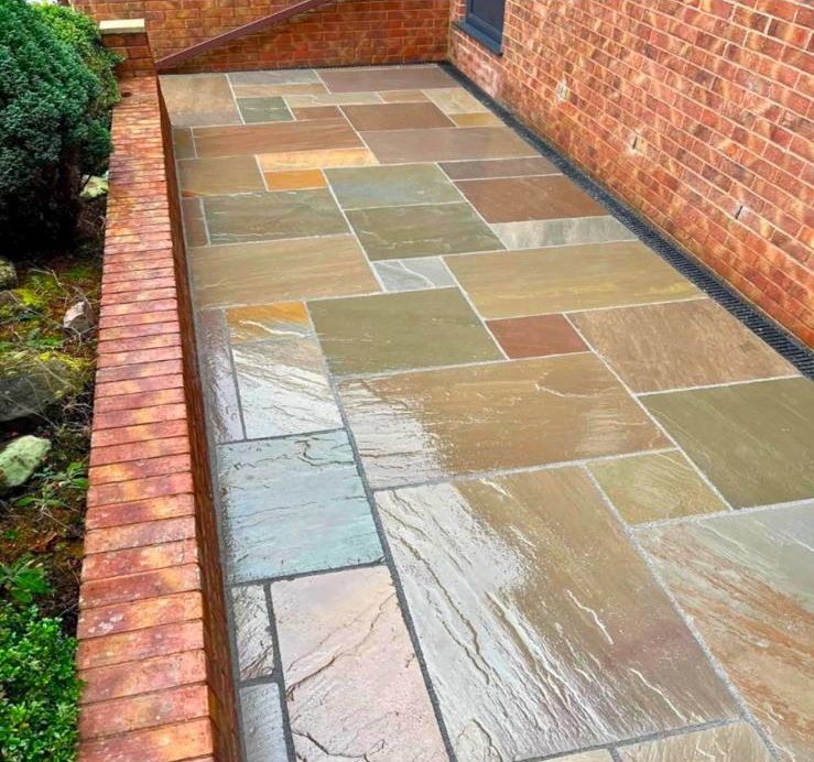 Patios project completed by M&H Home Improvements