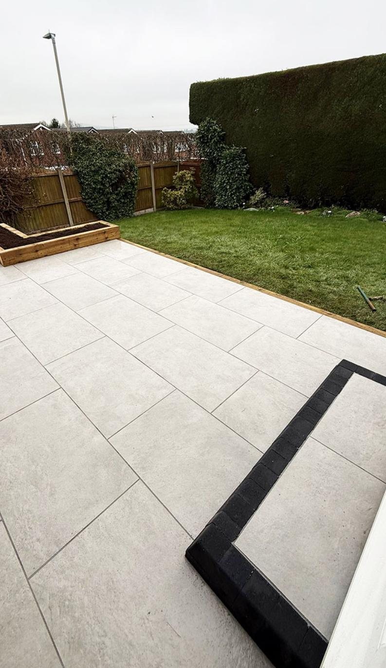 Patios project completed by M&H Home Improvements
